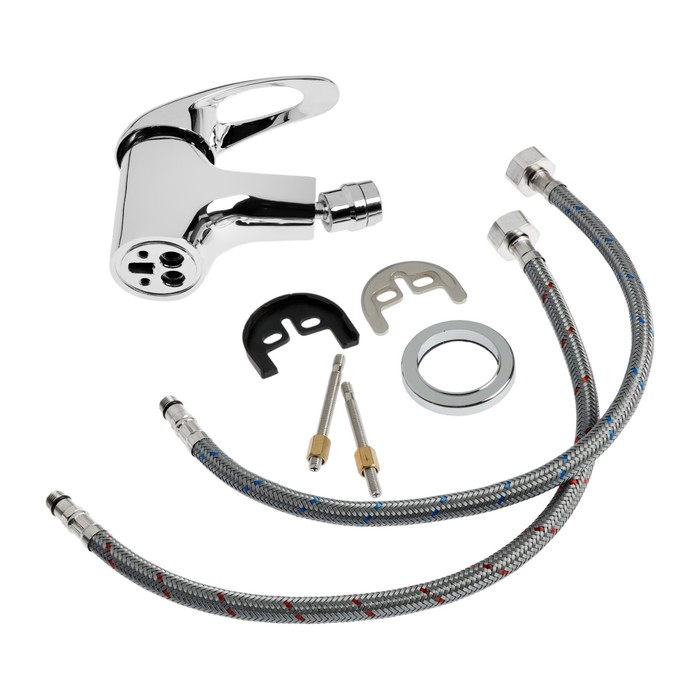 Смеситель для биде Accoona A3040, однорычажный, силумин, хром Смеситель для биде Accoona A3040, однорычажный, силумин, хром