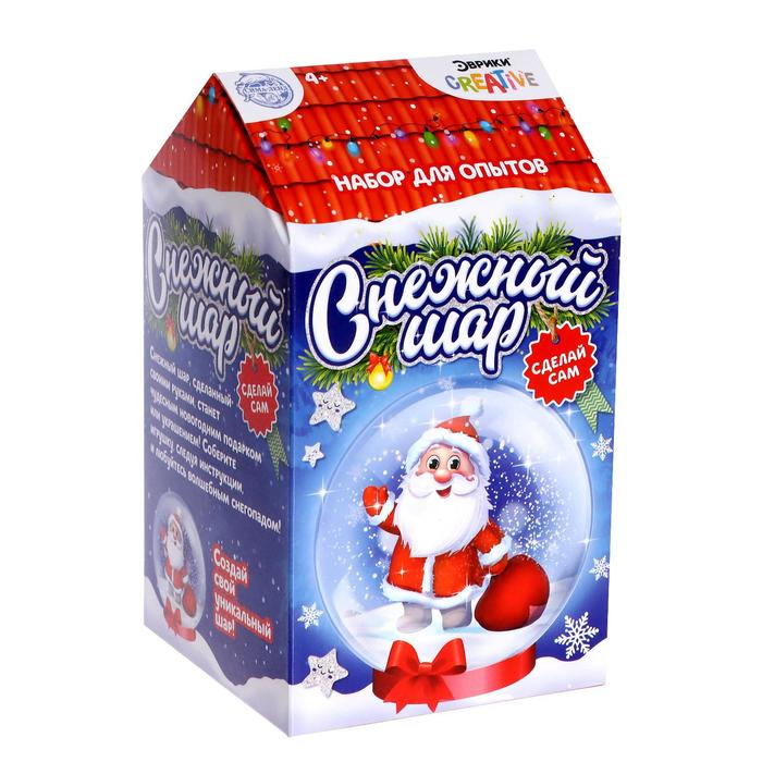 Набор для опытов «Снежный Шар», Дед Мороз, диаметр 8 см Набор для опытов «Снежный Шар», Дед Мороз, диаметр 8 см