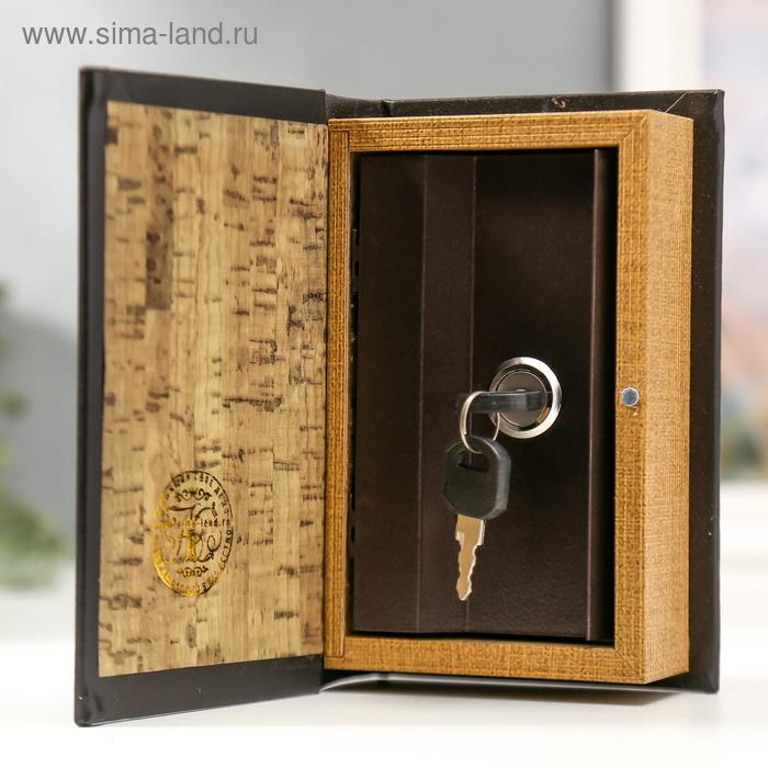 Сейф-книга дерево кожзам Сейф-книга дерево кожзам "Буйвол" 17х11х5 см