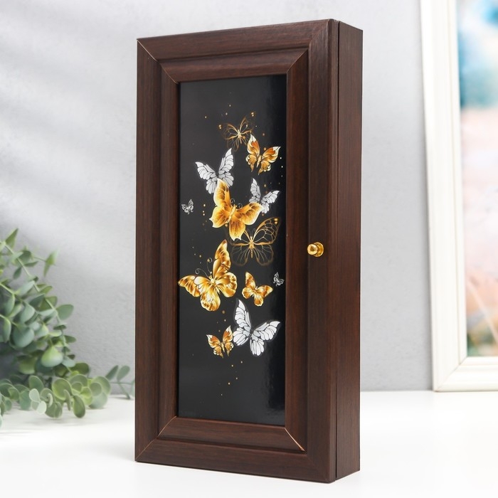 Ключница Ключница "Стайка" 16х31 см венге МИКС