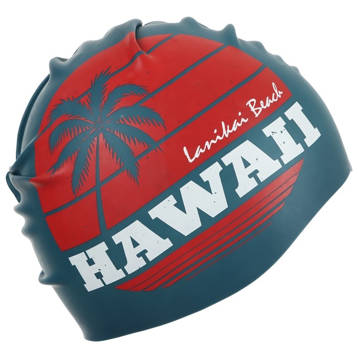 Шапочка для плавания детская ONLITOP HAWAII, силиконовая, обхват 46-52 см