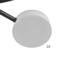 Люстра с ПДУ 2299/13WT LED 256Вт 3000-6000К белый 106х106х18 см BayerLux