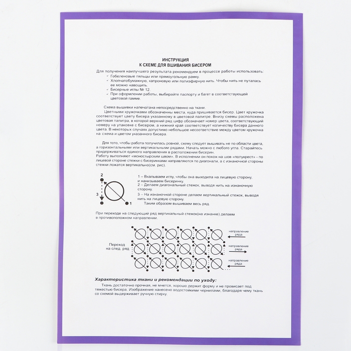 Набор для вышивания картины бисером Набор для вышивания картины бисером "Фрукты в корзине" ZX3013