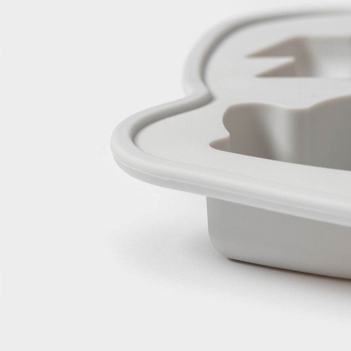 Форма для выпечки новогодняя Доляна «Новогодняя варежка», силикон, 6 ячеек, 24×20,5×2,5 см, цвет серый Форма для выпечки новогодняя Доляна «Новогодняя варежка», силикон, 6 ячеек, 24×20,5×2,5 см, цвет серый