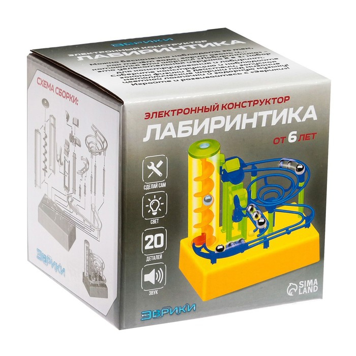 Конструктор электронный «Лабиринтика», световые и звуковые эффекты, 20 деталей Конструктор электронный «Лабиринтика», световые и звуковые эффекты, 20 деталей