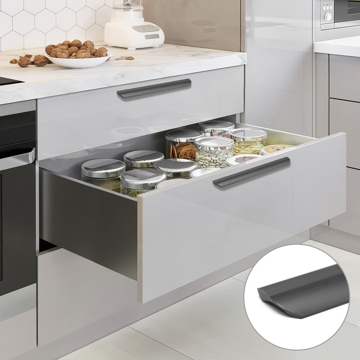 Ручка-скоба CAPPIO RSC030, м/о 192 мм, цвет черный Ручка-скоба CAPPIO RSC030, м/о 192 мм, цвет черный