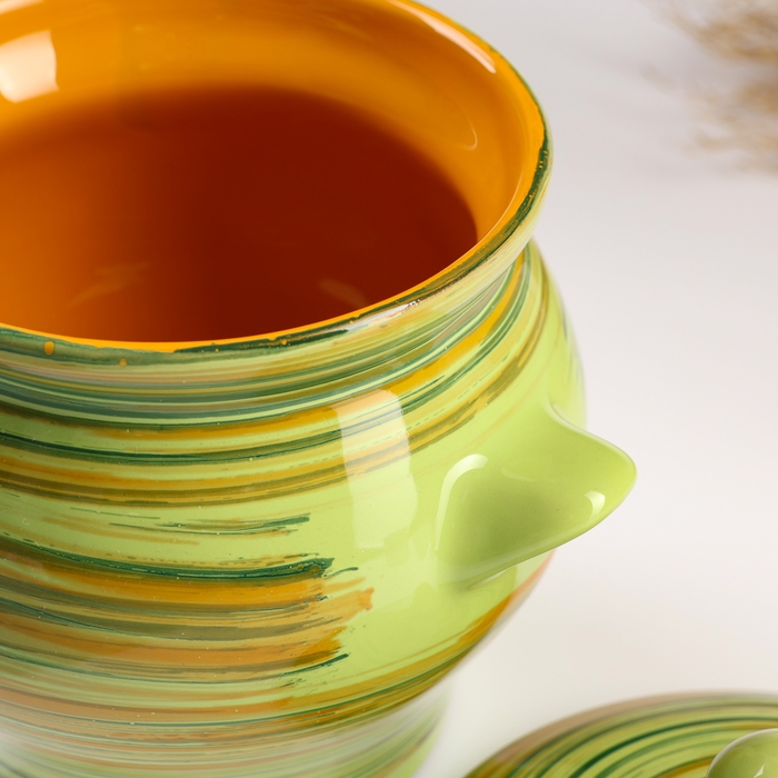 Горшок керамический для запекания №6, 0,65л / 12х12см, витаминка Горшок керамический для запекания №6, 0,65л / 12х12см, витаминка