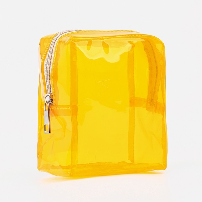 Косметичка на молнии, цвет жёлтый Косметичка на молнии, цвет жёлтый