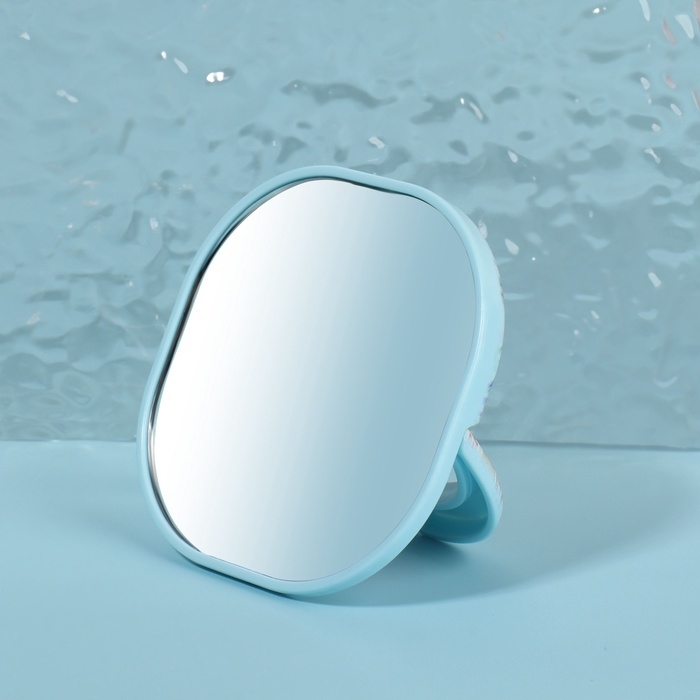 Зеркало карманное «Узор», с подставкой, 8 × 8 см, цвет фиолетовый Зеркало карманное «Узор», с подставкой, 8 × 8 см, цвет фиолетовый