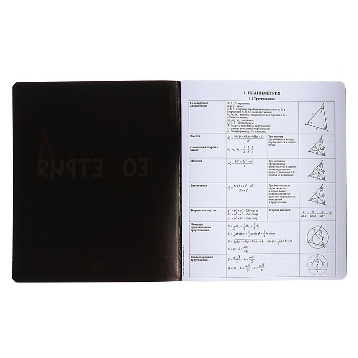 Тетрадь предметная ГЕОМЕТРИЯ, 48 листов в клетку, ErichKrause Inscription, обложка мелованный картон, твин-лак, блок офсет 100% белизна, инфо-блок Тетрадь предметная ГЕОМЕТРИЯ, 48 листов в клетку, ErichKrause Inscription, обложка мелованный картон, твин-лак, блок офсет 100% белизна, инфо-блок