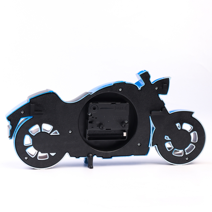 Часы настольные будильник детский Часы настольные будильник детский "Мотоцикл", с подвесом, 27 х 13 см, циферблат d-8 см