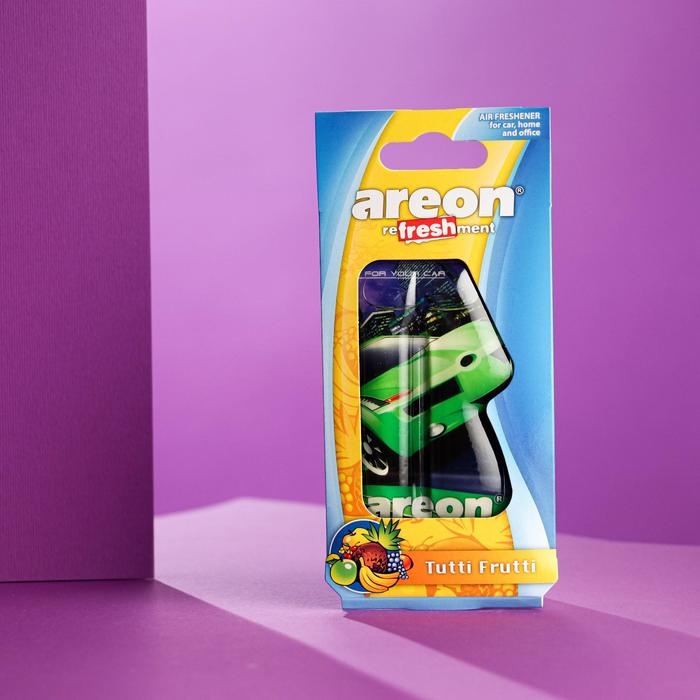 Ароматизатор на зеркало Areon Refreshment гелевый, тути фрути 704-025-906 Ароматизатор на зеркало Areon Refreshment гелевый, тути фрути 704-025-906