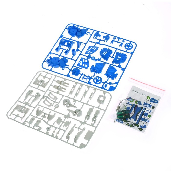 Конструктор «Робот», 3 в 1, работает от солнечной батареи, 61 деталь, 1 лист наклеек Конструктор «Робот», 3 в 1, работает от солнечной батареи, 61 деталь, 1 лист наклеек