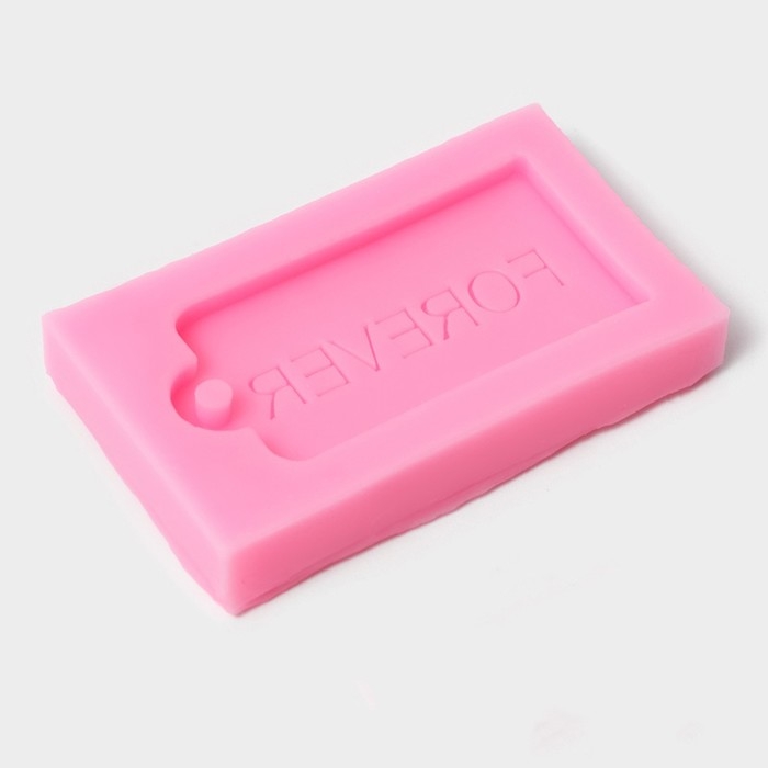 Молд «Навсегда» силикон,, 6×3,5×0,8 см, цвет розовый Молд «Навсегда» силикон,, 6×3,5×0,8 см, цвет розовый