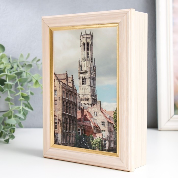 Ключница Ключница "Брюгге 3" молочный дуб 15х21 см