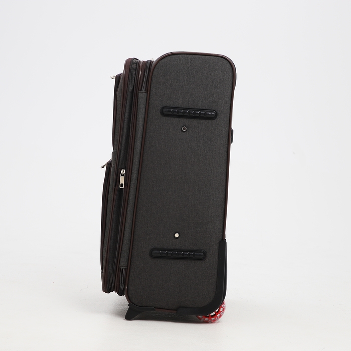 Чемодан средний 52 л (M), отдел на молнии, кодовый замок, с расширением, цвет коричневый Чемодан средний 52 л (M), отдел на молнии, кодовый замок, с расширением, цвет коричневый