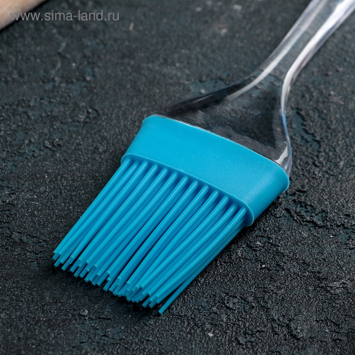 Кисть Доляна «Лёд», силикон, 20,5×4,5 см, цвет МИКС Кисть Доляна «Лёд», силикон, 20,5×4,5 см, цвет МИКС