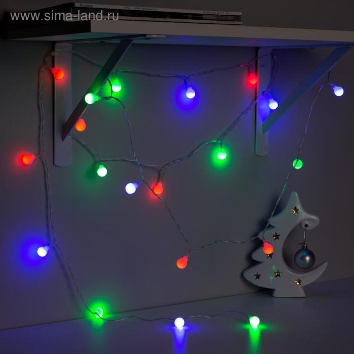 Гирлянда «Нить» 3 м с насадками «Шарики», IP20, прозрачная нить, 20 LED, свечение мульти (RG/RB), мигание, USB Гирлянда «Нить» 3 м с насадками «Шарики», IP20, прозрачная нить, 20 LED, свечение мульти (RG/RB), мигание, USB