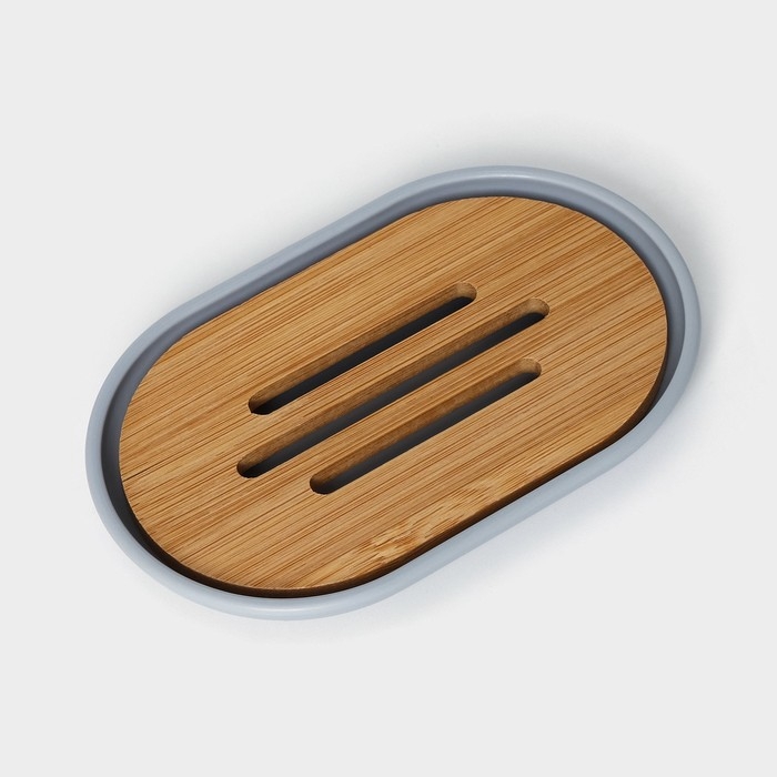 Набор аксессуаров для ванной комнаты SAVANNA «Вуди», 6 предметов (мыльница, дозатор, 2 стакана, ёршик, ведро), цвет серый Набор аксессуаров для ванной комнаты SAVANNA «Вуди», 6 предметов (мыльница, дозатор, 2 стакана, ёршик, ведро), цвет серый