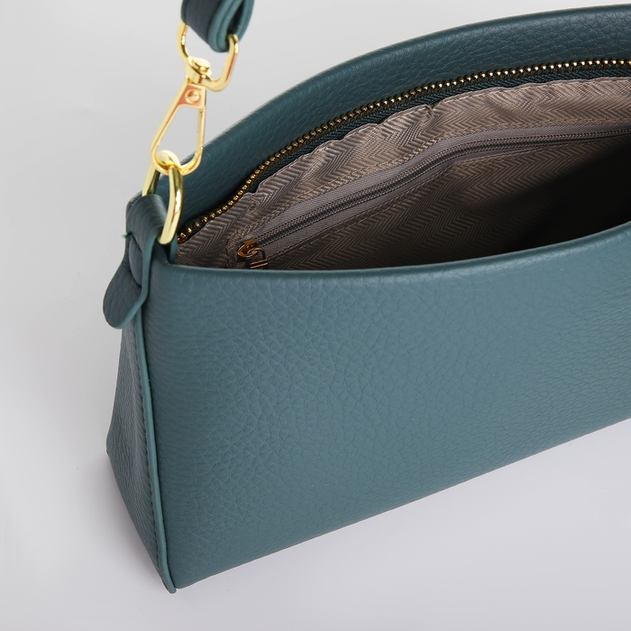 Сумка женская кросс-боди на молнии, цвет зелёный Сумка женская кросс-боди на молнии, цвет зелёный