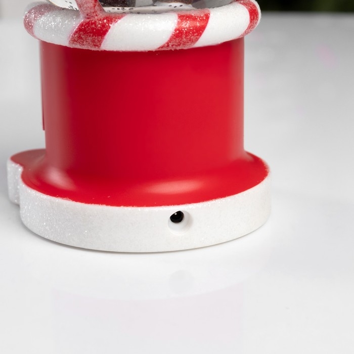 Фигура светодиодная «Новогодняя карамель», 19.8х11.1х11.8 см, музыка, батарейки ААх3 (не в комплекте), USB, свечение тёплое белое Фигура светодиодная «Новогодняя карамель», 19.8х11.1х11.8 см, музыка, батарейки ААх3 (не в комплекте), USB, свечение тёплое белое