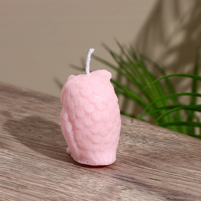 Свеча  Свеча "Сова" 5х5х6 см, соевый воск МИКС