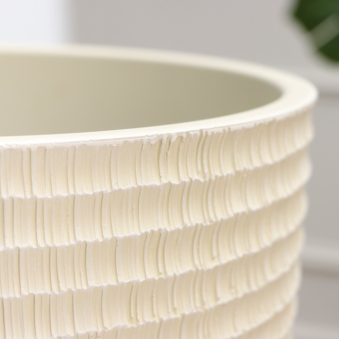 Горшок цветочный Горшок цветочный "Плиссе шампань бутон №8", 22 л