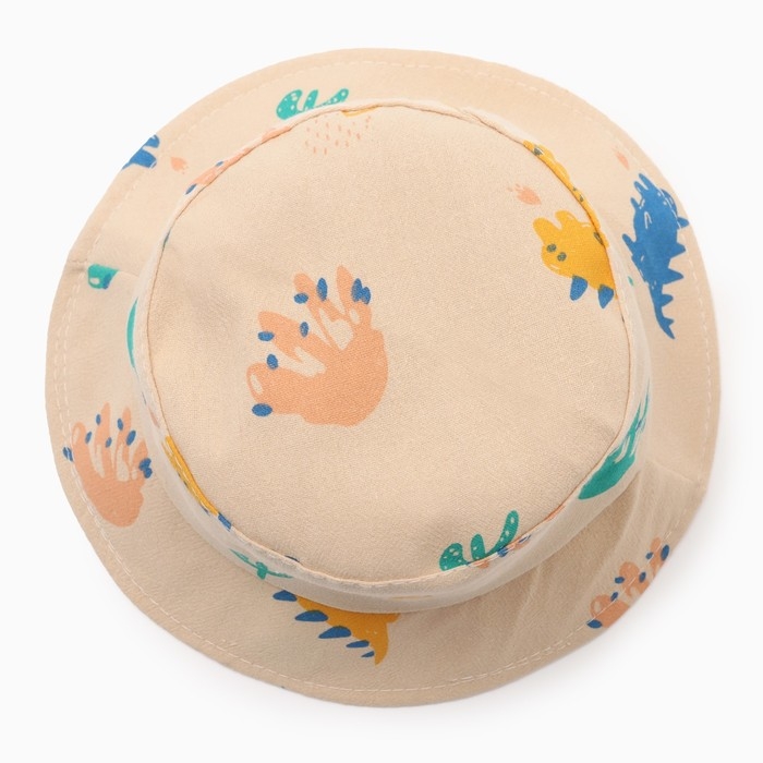 Панама детская Панама детская "Монстрики" MINAKU, цв,бежевый , р-р 48-50