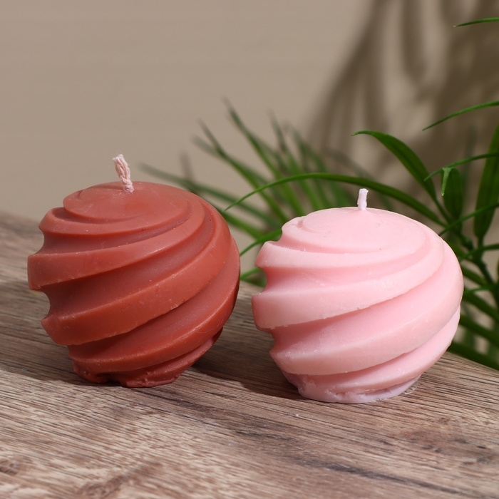 Свеча  Свеча "Шар" 5х5х5 см, соевый воск МИКС