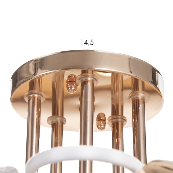 Люстра Люстра "Оливия" 5х60Вт Е27 Золото, белый 52х52х28см