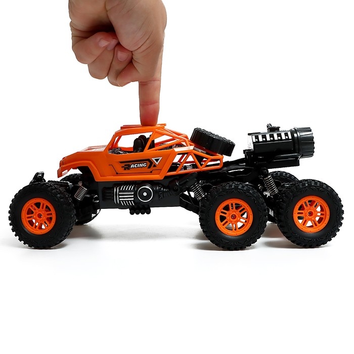 Джип «Горный гонщик», радиоуправление, дым, 6 колёс, с аккумулятором Джип «Горный гонщик», радиоуправление, дым, 6 колёс, с аккумулятором