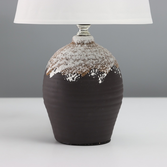 Лампа настольная Лампа настольная "Бо" 1х40Вт Е14 коричневый 19,5х19,5х33см