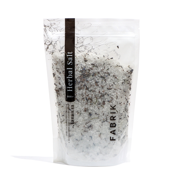 Соль для ванн в пакете Fabrik Cosmetology лаванда, 1000 г Соль для ванн в пакете Fabrik Cosmetology лаванда, 1000 г