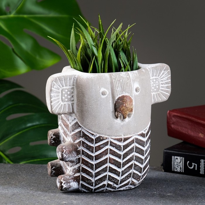 Кашпо - ваза  Кашпо - ваза "Коала" 15х10х15см