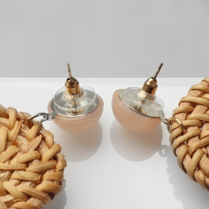 Серьги ассорти «Ваканда» стиль, птицы, цвет бело-коричневый Серьги ассорти «Ваканда» стиль, птицы, цвет бело-коричневый