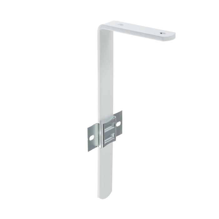 Держатель настенный с креплением для гардин, 180 мм, полимер белый. 40 шт. Держатель настенный с креплением для гардин, 180 мм, полимер белый. 40 шт.