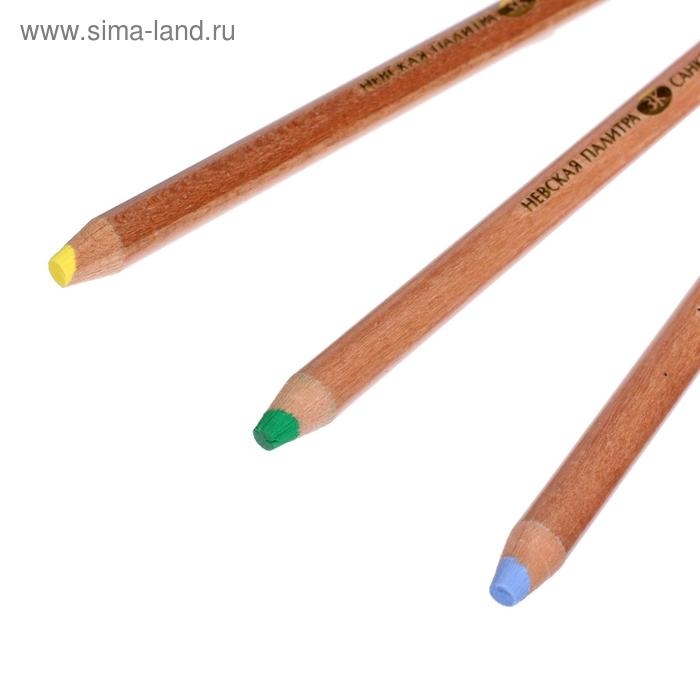 Пастель сухая в карандаше ЗХК Пастель сухая в карандаше ЗХК "Сонет" набор 12 цветов