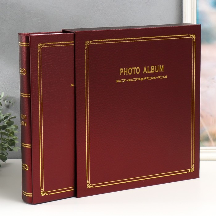 Фотоальбом на 500 фото 10х15 см Фотоальбом на 500 фото 10х15 см "Классический кант" МИКС 33,8х31х5 см