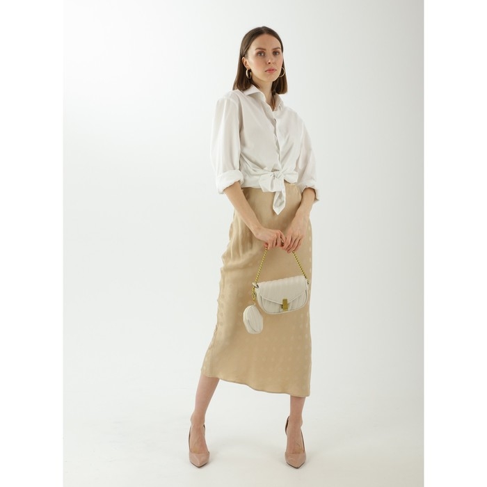 Сумка-мессенджер на клапане, цвет белый Сумка-мессенджер на клапане, цвет белый