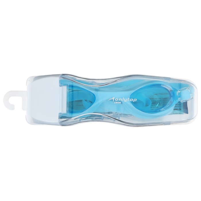 Очки для плавания ONLYTOP, беруши, цвет голубой Очки для плавания ONLYTOP, беруши, цвет голубой