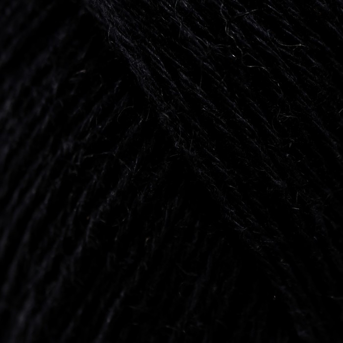 Пряжа Пряжа "Конопляная" 70% хлопок, 30% конопля 280м/50гр (02-Черный)