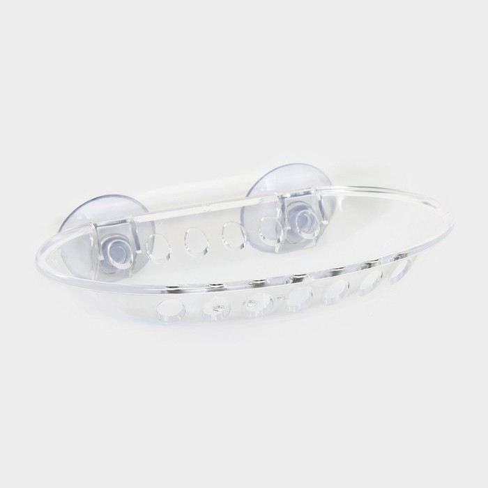 Мыльница на присосках Bath Collection, пластик, 15,5×9,5×3 см, цвет МИКС