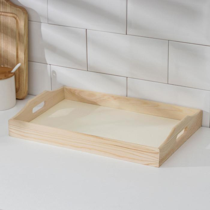 Поднос для завтрака Доляна Woodie, 35×23 см, сосна Поднос для завтрака Доляна Woodie, 35×23 см, сосна