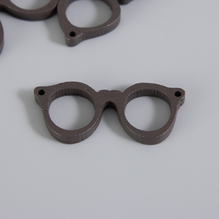 Декор для творчества дерево Декор для творчества дерево "Очки" набор 15 шт 1,7х4 см