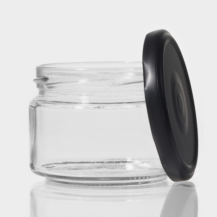 Набор стеклянных банок с крышкой для консервации, ТО-82 мм, для свечей, 250 мл, 6 шт Набор стеклянных банок с крышкой для консервации, ТО-82 мм, для свечей, 250 мл, 6 шт