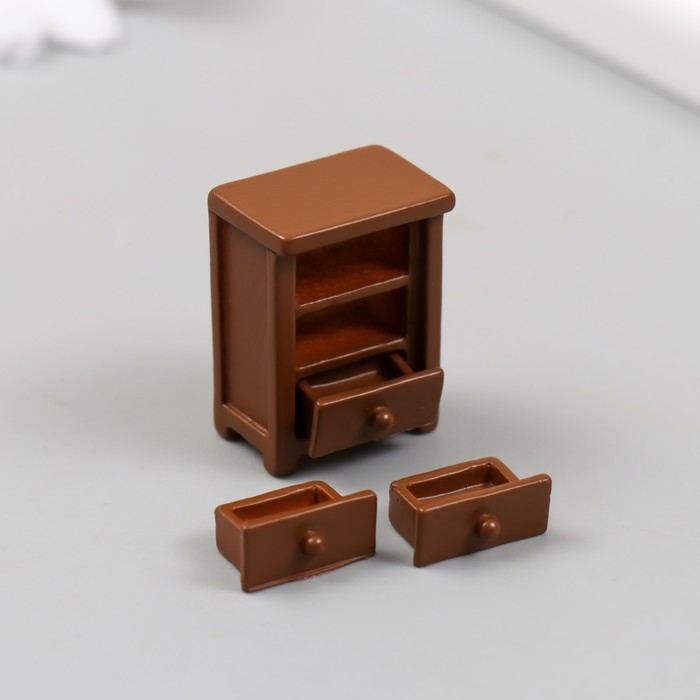 Декор для творчества полистоун Декор для творчества полистоун "Комод" 2,3х3 см