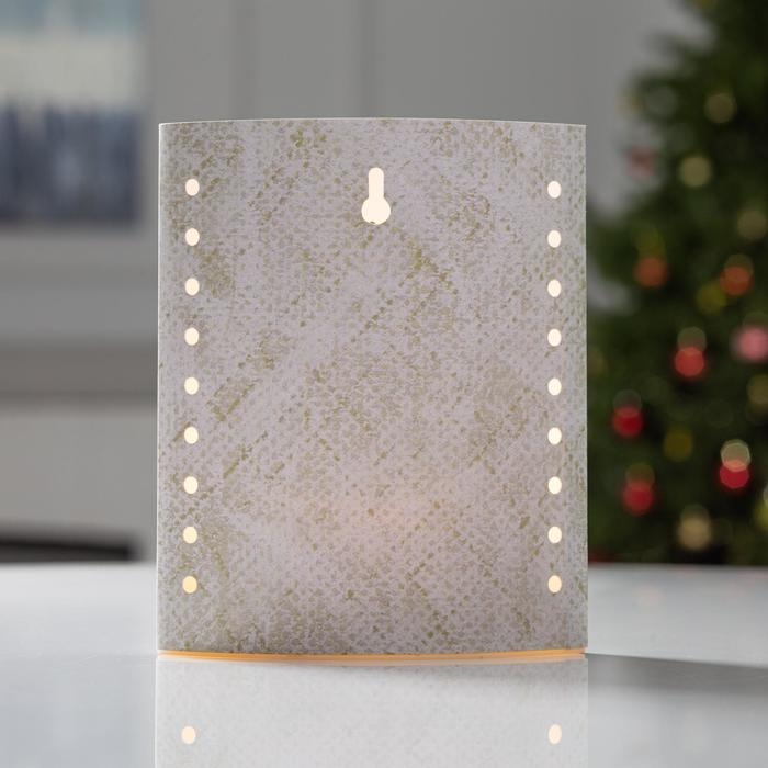 Светодиодная фигура «Снежинка» 13 × 16 × 5 см, картон, батарейка ААх2 (не в комплекте), свечение тёплое белое Светодиодная фигура «Снежинка» 13 × 16 × 5 см, картон, батарейка ААх2 (не в комплекте), свечение тёплое белое