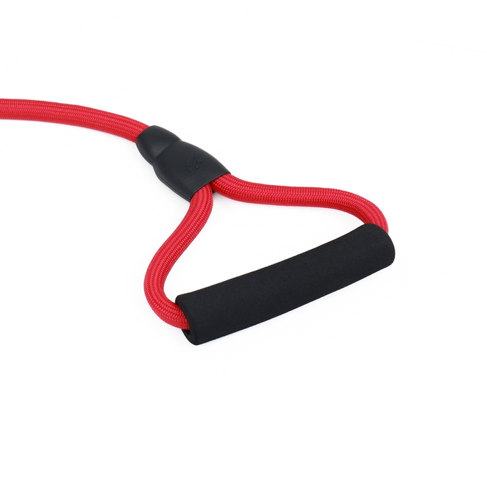 Поводок круглый Поводок круглый "Тон", с мягкой ручкой из паралона, 120 х 1,2 см, красный