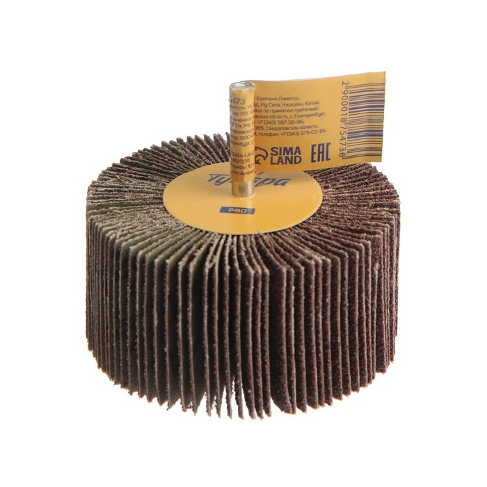 Круг лепестковый радиальный ТУНДРА, 80 х 40 х 6 мм, Р80 Круг лепестковый радиальный ТУНДРА, 80 х 40 х 6 мм, Р80
