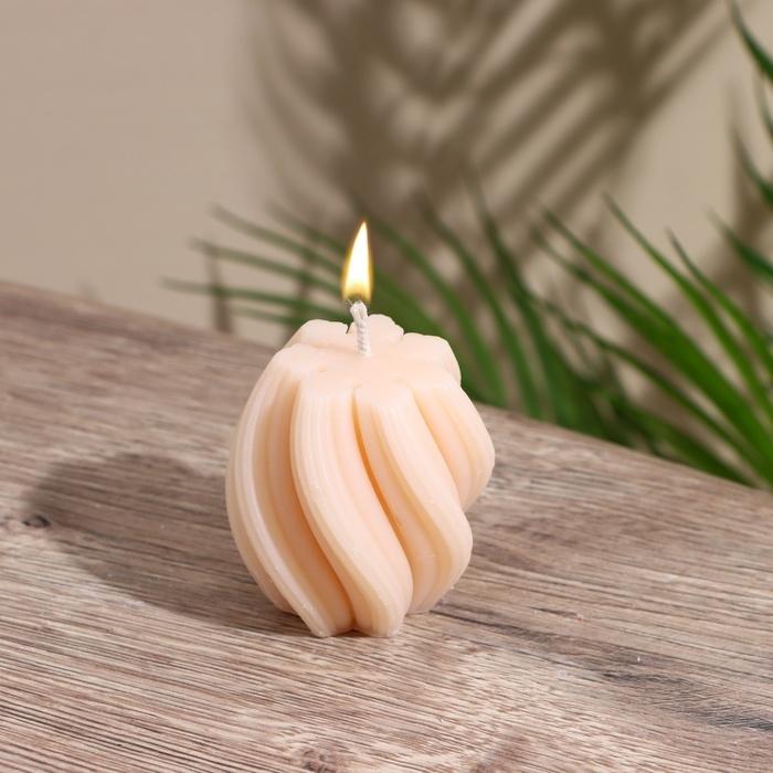 Свеча  Свеча "Волнистые линии" 5х5х6 см, соевый воск МИКС